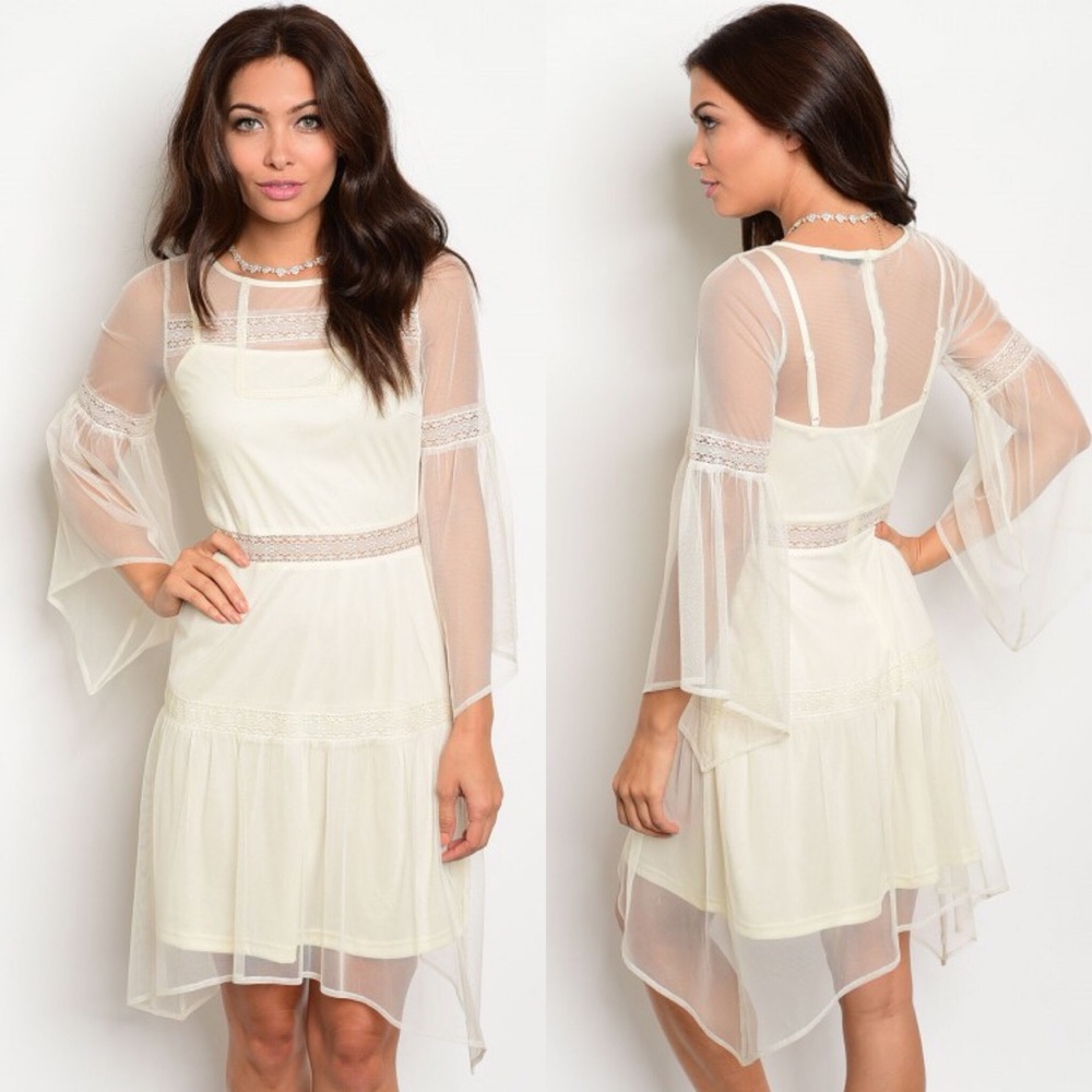 CLOSING SHOP!! Boho Chic White Dress